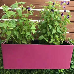 BRICE Pots de jardin suspendus, pots carrés auto-arrosants pour plantes d'intérieur, bac à jardin surélevé en PVC vinyle plastique - Product Image 4