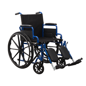 עיצוב חדש מסגרת פלדה מצופה אבקת כחול עם משענת רגל רוממת - Product Image 5