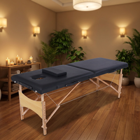 Lit de beauté moderne minimaliste en cuir synthétique, pliable et portable, multi-usages, pour massage et soins du visage, idéal pour les salons commerciaux