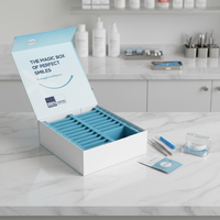 Boîte en carton magnétique transparente à 11 compartiments pour aligneurs dentaires avec logo personnalisé |   Organisateur d'aligneurs orthodontiques à phases divisées