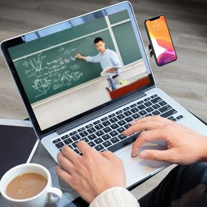 Support magnétique pour ordinateur portable et téléphone avec clip latéral, support de téléphone réglable, extension de support d'ordinateur pour téléphones - Product Image 4