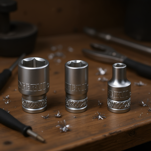 Fervi Hexagon <b>Socket</b> Wrench Normal Series 6mm 8mm 10mm Set - Product Image 3