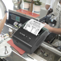 Impresora Térmica Portátil Scops POS Mini de 58 mm y 203 DPI con USB/Batería de 1500 mAh para Recibos, Etiquetas y Códigos de Barras para Comercio Minorista y Alimentos