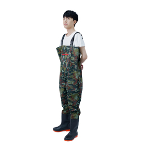 Pantalons de pêche unisexes multifonctionnels en PVC camouflage, imperméables, doux, antidérapants, pour l'été et l'hiver, avec <span class=keywords><strong>grande</strong></span> poche - Product Image 3