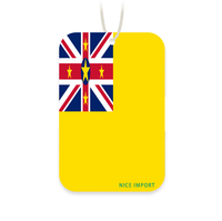 Désodorisant de voiture drapeau Niue, best-seller, parfums uniques longue durée, désodorisant suspendu pour voitures et camions, patriotique