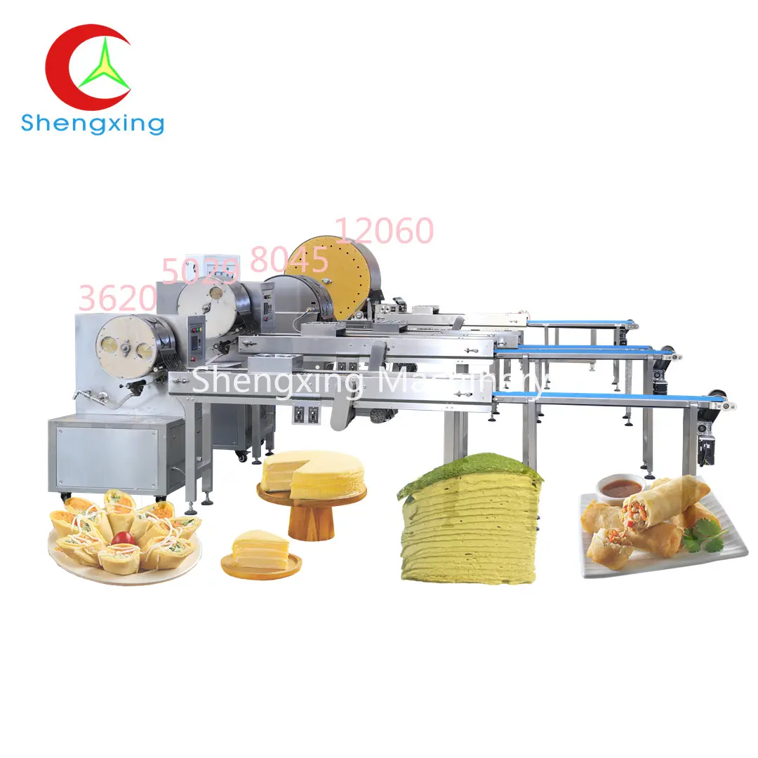 Automatic Continuous Injera Pancake Making Vietnamese Spring Roll Wrapper Machine