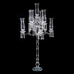 Candelabro in <span class=keywords><strong>Cristallo</strong></span> a 9 Bracci per Matrimoni, <span class=keywords><strong>Centrotavola</strong></span> Nuziale in Vendita - Product Image 3