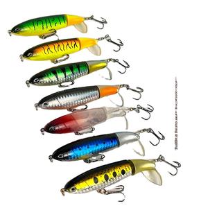 कृत्रिम हार्ड स्नान प्रोपेलर सतह ट्रैक्टर पेंसिल लुर हुक प्लास्टिक टोपवाटर मिडवाटर का उपयोग - Product Image 2