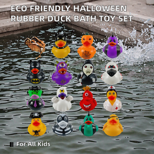 Juego de Patitos de Goma Surtidos de Moda, Certificados para la Seguridad en el Hogar, de 2 a 4 Años, Juguete para Bañera, Ecológico, Regalo para Niños para Halloween - Product Image 3