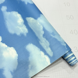 Rollos de papel tapiz impermeable de mármol moderno autoadhesivo con superficie en relieve para muebles de pared - Product Image 4