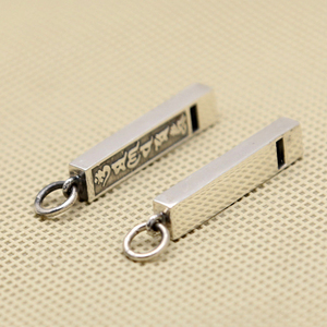 Vintage Whistle 925 Sterling Silver <strong>Om</strong> Mani Padme Hum Men/Women <strong>Pendant</strong> - Product Image 4