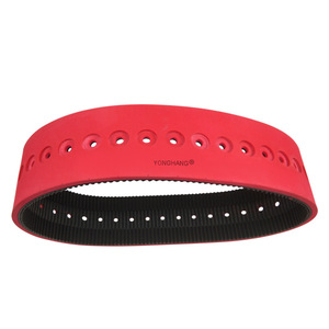 Yonghang Perforated Synchronous <b>Belt</b> <b>Red</b> Wear Resistant Custom Size For Packaging Machine - Product Image 5