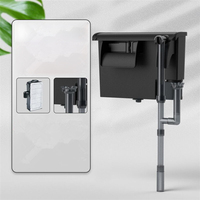 Filtre externe cascade HOB pour aquarium, purificateur d'oxygène pour aquarium, filtre à écumeur, tube d'entrée réglable