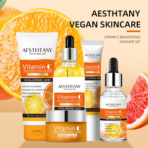 Suero Facial Orgánico con Vitamina C, Set 5 en 1, <span class=keywords><strong>Kit</strong></span> Grande para el Cuidado Facial, Iluminador e Hidratante - Product Image 1