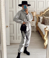 Nouvelle Collection 2026 : Survêtements Sportifs Personnalisés – Ensemble 2 Pièces Femme (Haut à Capuche et Pantalon de Jogging) pour l'Entraînement