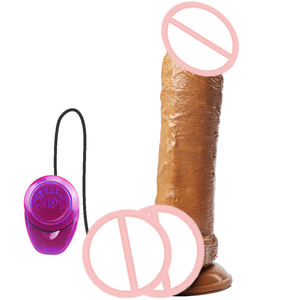 Elektrische Seksspeeltjes Realistisch Volwassen Product Met Zuignap Simulatie <span class=keywords><strong>Penis</strong></span> Roterende Grote Vrouwen Dildo Vibrator - Product Image 1