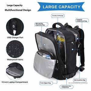 Promotion Large Capacity Multi-Functional Cross-Border Travel <b>Backpack</b> Fashionable Waterproof Polyester for Students <b>School</b> Use - Product Image 3