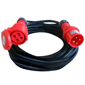 Euro Industrial 16 A 32A Extension Lead with Industrial Plug and Socket