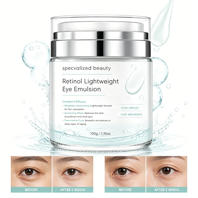 Cross-border Direct-sale Retinol Caffeine Brightening Eye Cream, Eliminating Dark Circles and Puffiness