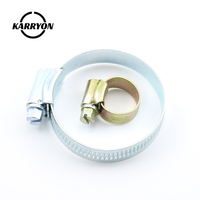 Heavy Duty British Type Galvanized Steel Hose Clamp Zinc Plated Iron Fastener for Industrial Pipe Fastening
