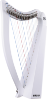 Walter Wholesale High-end Lyre Harp Strings Instrument for Sale,19 String Engraved Harp with Half Step Lever Strings & Tuning