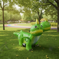 Équipement d'attraction pour aire de jeux intérieure/extérieure pour enfants, dinosaure animatronique grandeur nature télécommandé fait main pour centre commercial et lieux publics