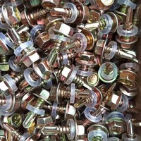 Reliable Yellow Zinc Hex Washer Head Self Drilling Screw for Precision Steel Frame Fastening Works Screws China Manufacturer