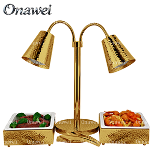 Lampe chauffante alimentaire Onawei, chauffe-plat commercial, lampe chauffante électrique, chauffage pour la restauration, réchauffement pour les fritures, cafétéria, restauration, buffets, fêtes - Product Image 6