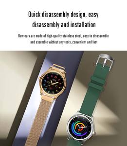 นาฬิกาสมาร์ทวอทช์สำหรับผู้ชาย รุ่นปี 2021 คุณภาพดีที่สุด NRF52832 พร้อมระบบสั่นแจ้งเตือน ตัวเรือนสแตนเลส ควบคุมกล้องและเพลงจากระยะไกล ดีไซน์สปอร์ต - Product Image 5