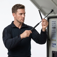Vérin à gaz à fermeture amortie en acier/acier inoxydable, capacité de charge 100 lb, pour usage automobile