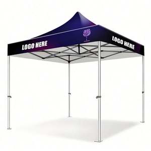 Tente de salon professionnelle extérieure sur mesure de 10 x 10 pieds avec paroi arrière et deux demi-parois pour la publicité lors des expositions en plein air - Product Image 6