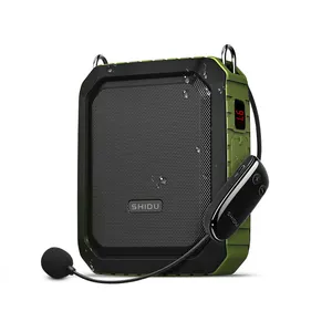 SHIDU Amplifier Suara Mini M800, Alat Bantu Dengar Portabel Tanpa Kabel untuk Guru Tanpa Kabel