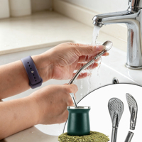 Bombilla en acier inoxydable pour Yerba Mate, paille filtrante pour boire, tasse premium pour thé et café