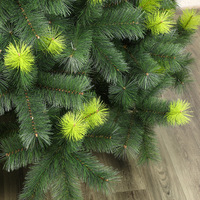 Grand sapin de Noël artificiel vert en PVC dense, décoration de fête pour salle de réception, atrium d'entreprise et scène festive