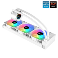 Refroidisseur d'eau pour processeur SAMA 360 mm avec ventilateur ARGB 5 V, refroidisseur d'eau puissant pour boîtier d'ordinateur de jeu, refroidisseur pour processeur, refroidisseur d'air