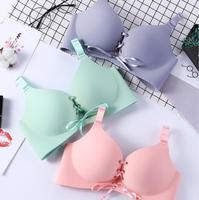 Soutien-gorge sexy push-up pour femmes, doux et respirant, sous-vêtements multicolores pour femmes