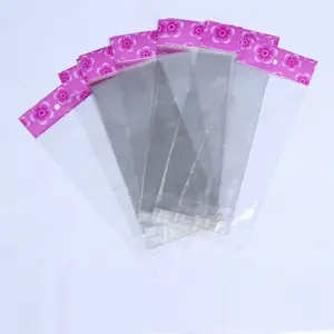 Plastic Bags Bag Plastic Bags With Adhesive BOPP Clear Self Adhesive Seal Plastic Bags Opp Bag With Header Bag For DVD Packing