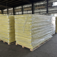 Panneau de conduit HVAC non combustible BRANZ d'Australie, épaisseur 50 mm, avec isolation en fibre de verre FSK et tissu noir pour système de ventilation