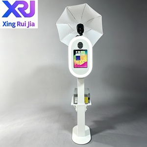 Xingruijia Hochzeits- und Geburtstags-Fotobox für Smartphones, <span class=keywords><strong>iPad</strong></span>/DSLR-Kameras, Selbstbedienungsdruck, Fernbedienung, stabiles Metallgestell - Product Image 1