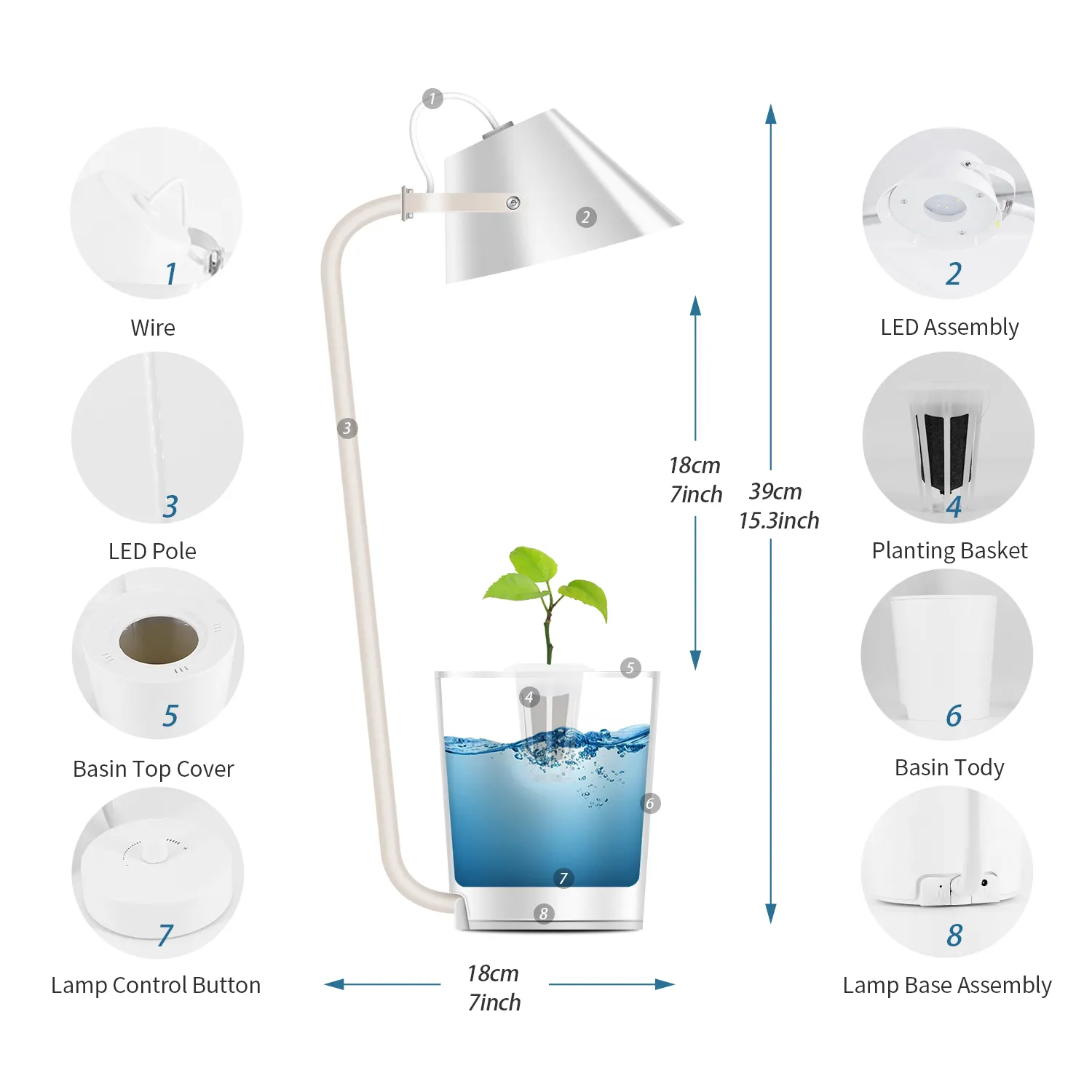 Новинка 2022, светодиодная лампа для гидропонных теплиц для выращивания растений