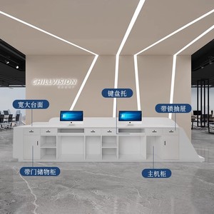 Elegante Bancone <span class=keywords><strong>Reception</strong></span> LED di Lusso per Uffici e Ospedali, Ideale per Aree di Accoglienza di Edifici per Uffici e Studi Legali - Product Image 3