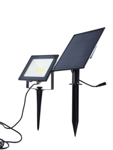 Lámpara Solar de Pared LED COB Súper Brillante OneOne, Aluminio Fundido a Presión, IP65 Impermeable, 8-10h, Sensor de Movimiento, Dos Etapas, para Jardines, Negra - Product Image 2