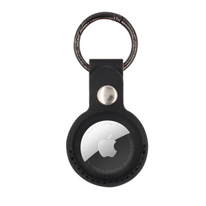 Rastreador AirTag con llavero metálico, cubierta anticaída, protector de PU para AirTag, colgante para collar de perro - Product Image 3