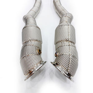 Venta caliente de fábrica para <span class=keywords><strong>Ferrari</strong></span> <span class=keywords><strong>FF</strong></span> F12 812 escape de titanio gato bajante trasero - Product Image 3