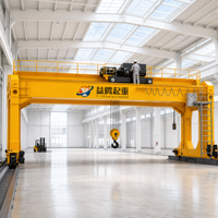Pont roulant à double poutre de style européen Yiteng, capacité 40 tonnes, palan électrique 2,5 tonnes, hauteur de levage 20m, portée 10m, moteur de levage