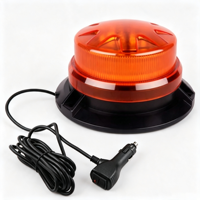 Balise LED 24W, 23 modes stroboscopiques, lumière d'avertissement, fixation magnétique, boîtier PC, rouge, ambre, bleu, vert, lumière clignotante, alerte de sécurité pour véhicule