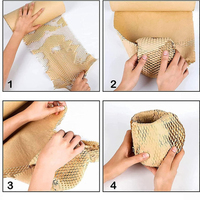 Papier nid d'abeille en pâte de kraft vierge recyclable et réutilisable, résistant à l'humidité, biodégradable, fait main, aseptique, écologique, avec logo personnalisé