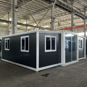 Custom esterno soggiorno camera Flat Pack prefabbricata lana di roccia colore acciaio casa con bordo mobile per la vita urbana - Product Image 2