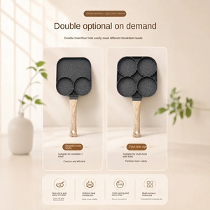 Sartén creativa para huevos fritos y tortillas, molde de cuatro orificios para huevos, molde para gofres, sartén antiadherente de aleación de aluminio para panqueques, apta para inducción. - Product Image 2
