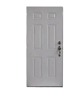 Fangda 2021 hot sale nigeria steel door six panel interior metal doors